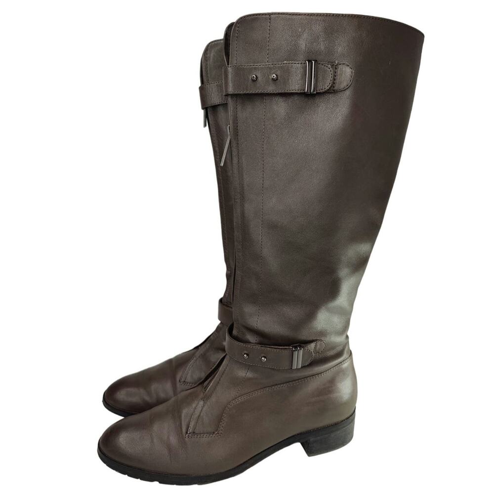 Gray Buckle riding boots by Circa joan & David sz 8.5